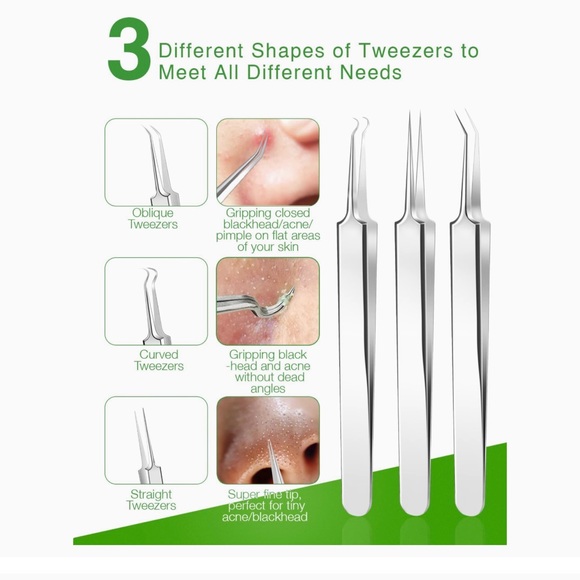 15 Pcs Pimple Popper Tool Kit,Blackhead Extractor Tool for Comedones - Picture 3 of 9